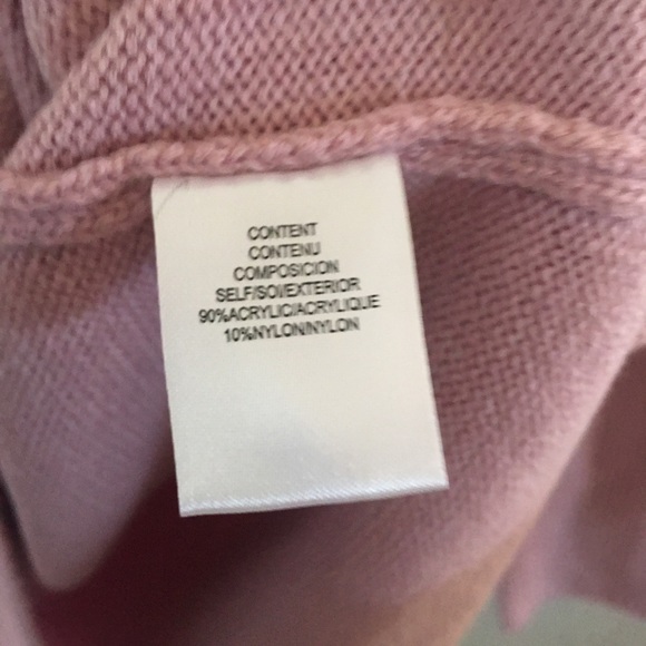 Wayf Pink Lola Puff Sleeve Sweater Mock Neck Dress - Picture 11 of 14